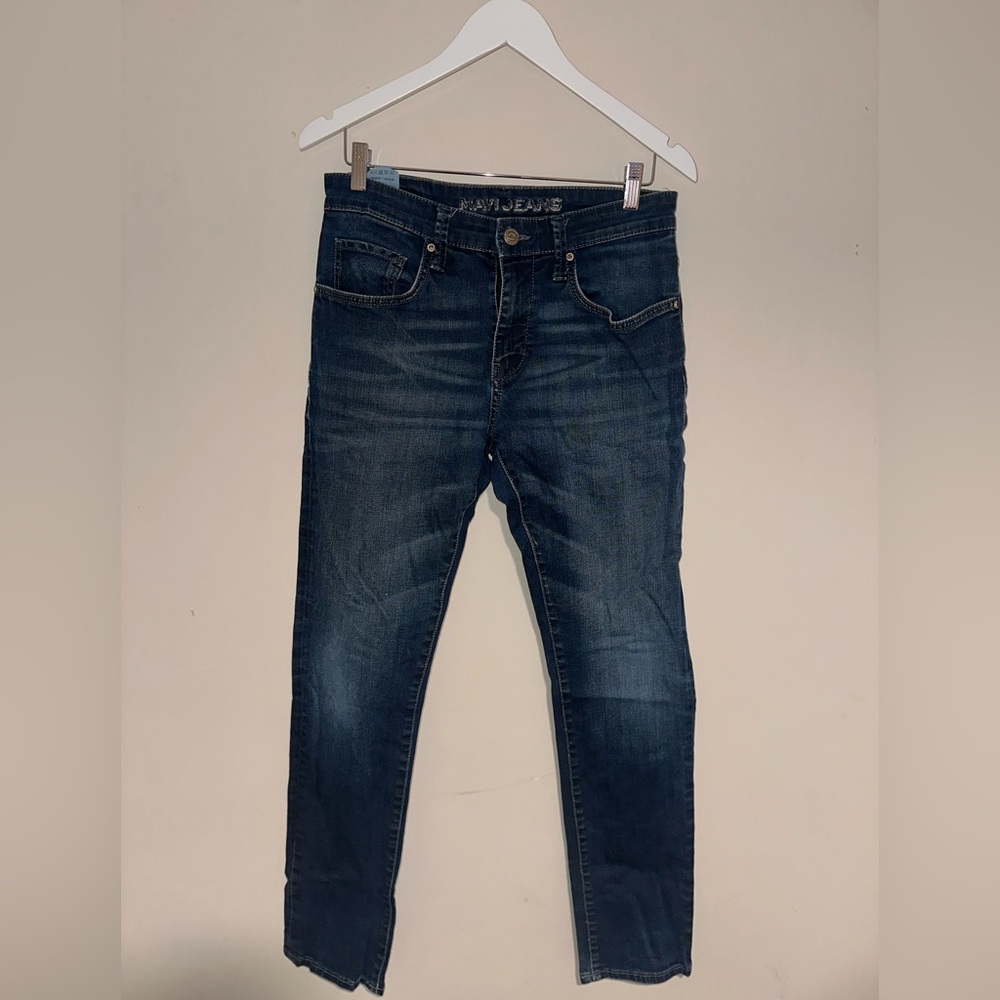 Mavi Dark Blue Skinny Jeans for Men